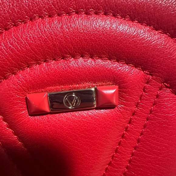 NWT Valentino Red Leather Crossbody Bag - Picture 13 of 14